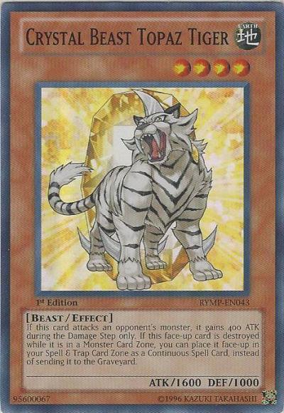 Crystal Beast Topaz Tiger [RYMP-EN043] Super Rare - POKÉ JEUX