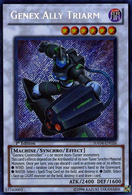Genex Ally Triarm [HA04-EN026] Secret Rare - POKÉ JEUX