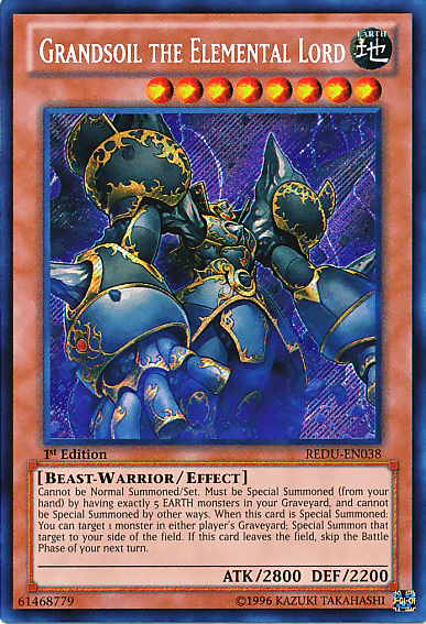 Grandsoil the Elemental Lord [REDU-EN038] Secret Rare - POKÉ JEUX