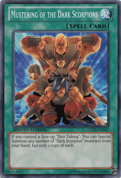 Mustering of the Dark Scorpions [GLD5-EN042] Common - POKÉ JEUX