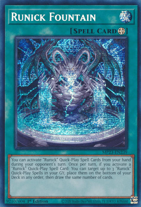 Runick Fountain [MP23-EN239] Prismatic Secret Rare - POKÉ JEUX