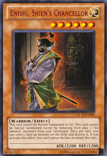 Enishi, Shien's Chancellor (Red) [DL12-EN009] Rare - POKÉ JEUX