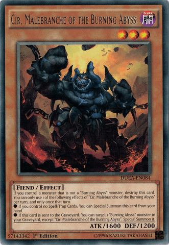 Cir, Malebranche of the Burning Abyss [DUEA-EN084] Rare - POKÉ JEUX