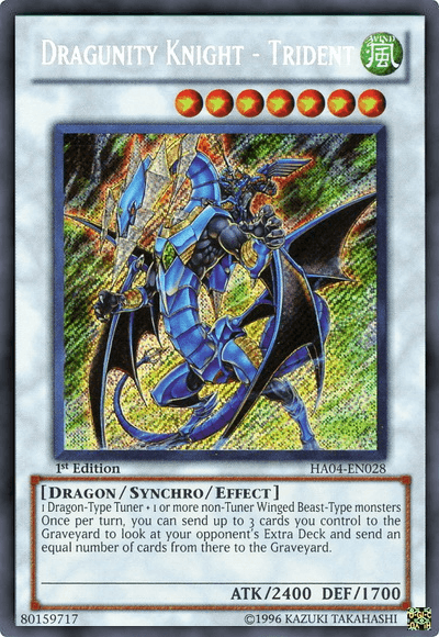 Dragunity Knight - Trident [HA04-EN028] Secret Rare - POKÉ JEUX