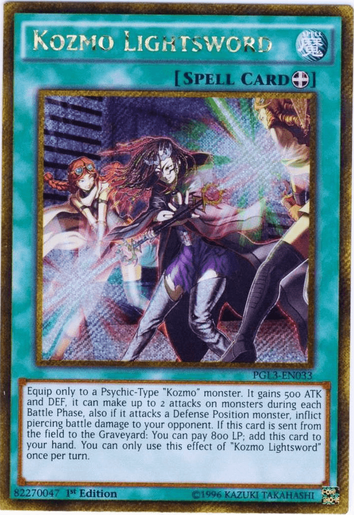 Kozmo Lightsword [PGL3-EN033] Gold Secret Rare - POKÉ JEUX