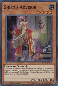 Shien's Advisor [SPWA-EN046] Super Rare - POKÉ JEUX