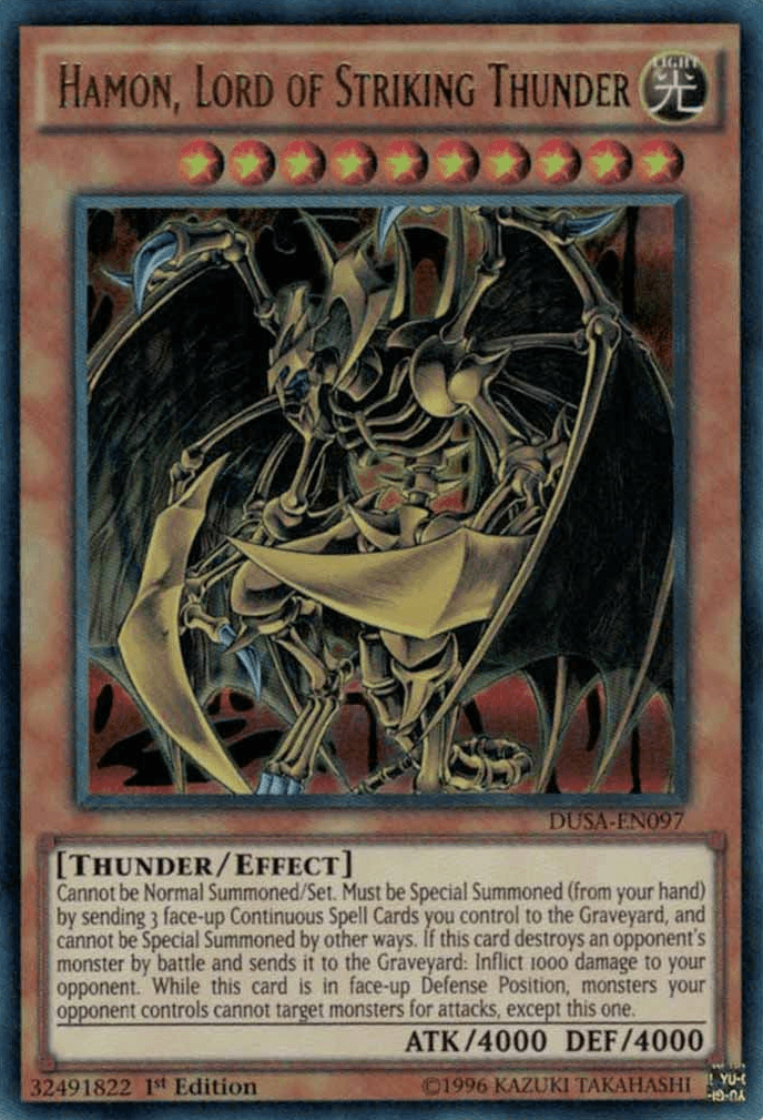 Hamon, Lord of Striking Thunder [DUSA-EN097] Ultra Rare - POKÉ JEUX