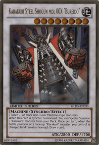 Karakuri Steel Shogun mdl 00X Bureido [GLD5-EN035] Gold Rare - POKÉ JEUX