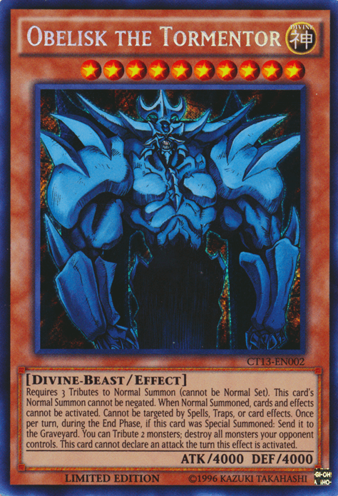 Obelisk the Tormentor [CT13-EN002] Secret Rare - POKÉ JEUX