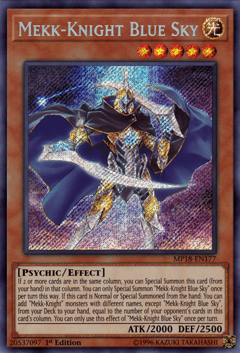 Mekk-Knight Blue Sky [MP18-EN177] Secret Rare - POKÉ JEUX