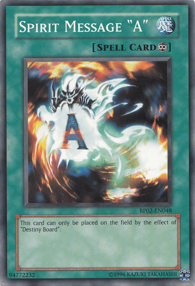 Spirit Message "A" [RP02-EN048] Common - POKÉ JEUX