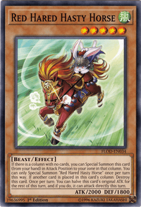 Red Hared Hasty Horse [FLOD-EN034] Short Print - POKÉ JEUX