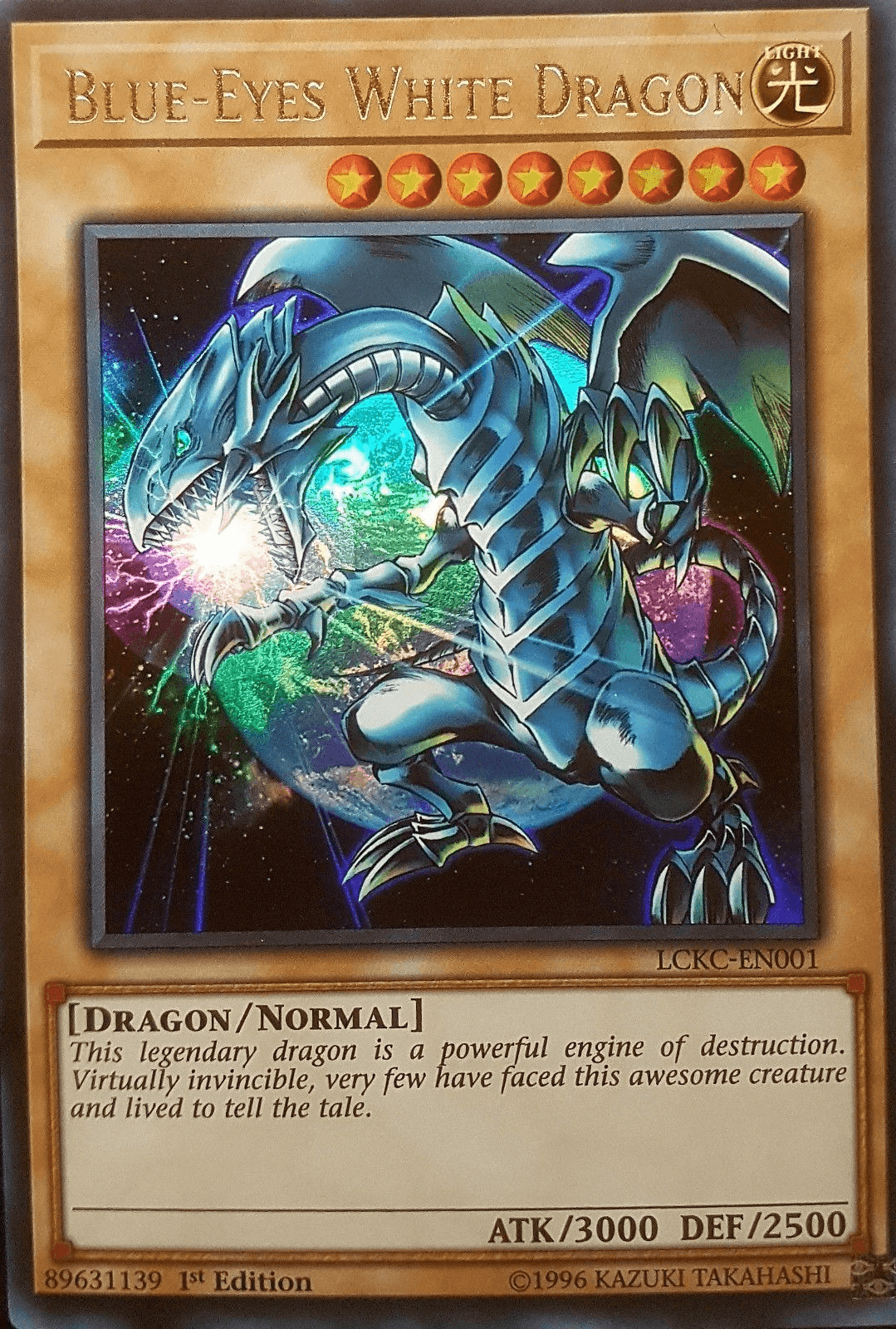 Blue-Eyes White Dragon (Version 3) [LCKC-EN001] Ultra Rare - POKÉ JEUX