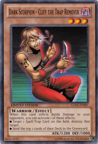 Dark Scorpion - Cliff the Trap Remover [GLD5-EN007] Common - POKÉ JEUX