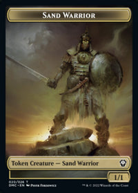Jeton de guerrier des sables [Jetons de commandant de Dominaria United] 