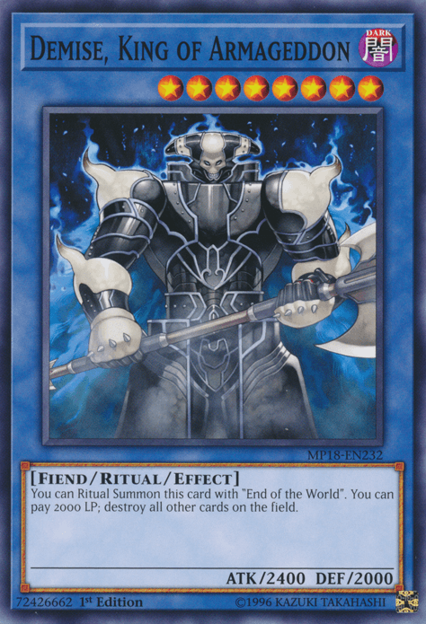 Demise, King of Armageddon [MP18-EN232] Common - POKÉ JEUX