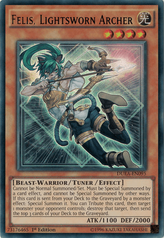 Felis, Lightsworn Archer [DUEA-EN095] Ultra Rare - POKÉ JEUX