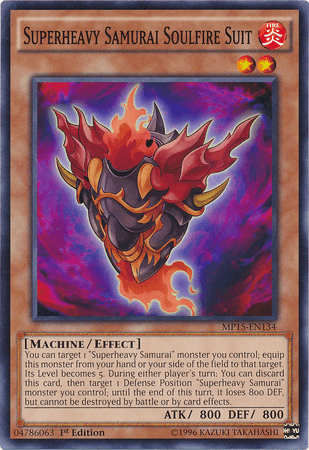 Superheavy Samurai Soulfire Suit [MP15-EN134] Common - POKÉ JEUX