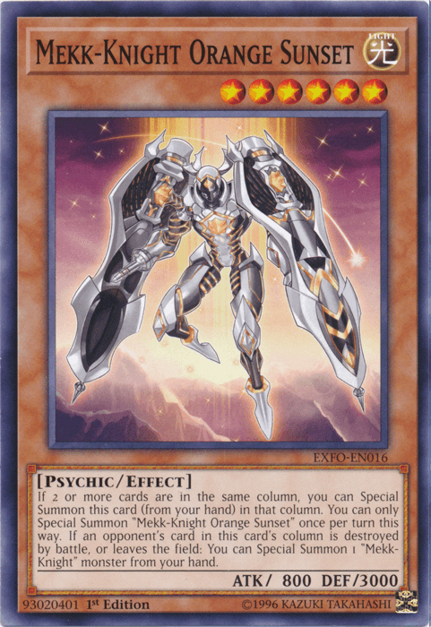 Mekk-Knight Orange Sunset [EXFO-EN016] Common - POKÉ JEUX