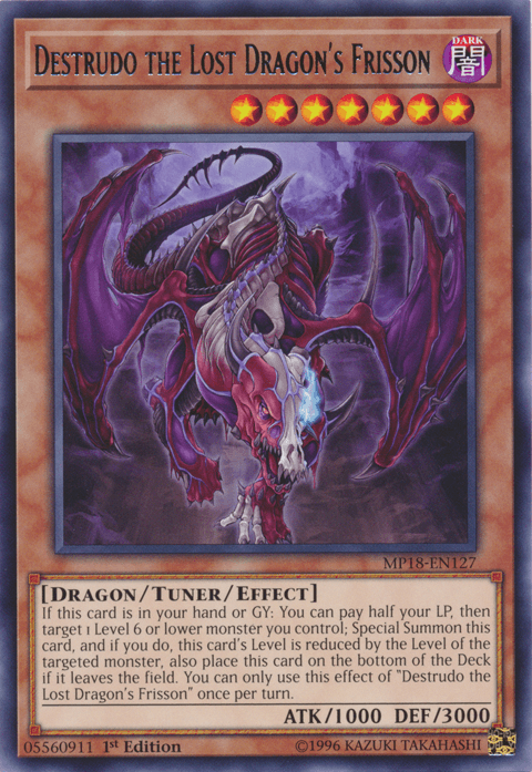 Destrudo the Lost Dragon's Frisson [MP18-EN127] Rare - POKÉ JEUX