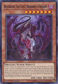 Destrudo the Lost Dragon's Frisson [MP18-EN127] Rare - POKÉ JEUX