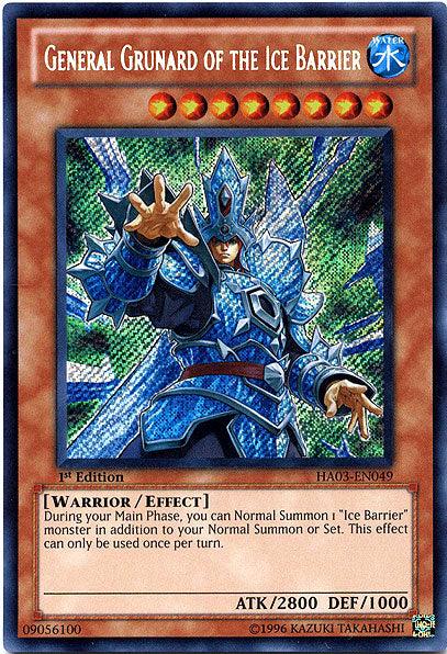 General Grunard of the Ice Barrier [HA03-EN049] Secret Rare - POKÉ JEUX