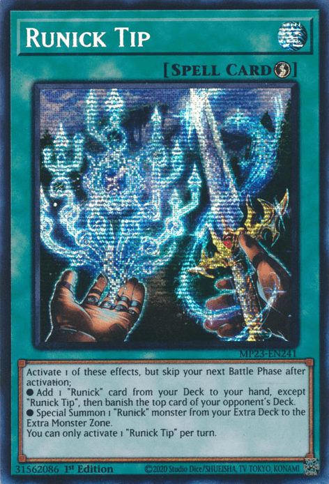 Runick Tip [MP23-EN241] Prismatic Secret Rare - POKÉ JEUX