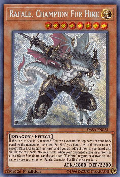 Rafale, Champion Fur Hire [DASA-EN023] Secret Rare - POKÉ JEUX
