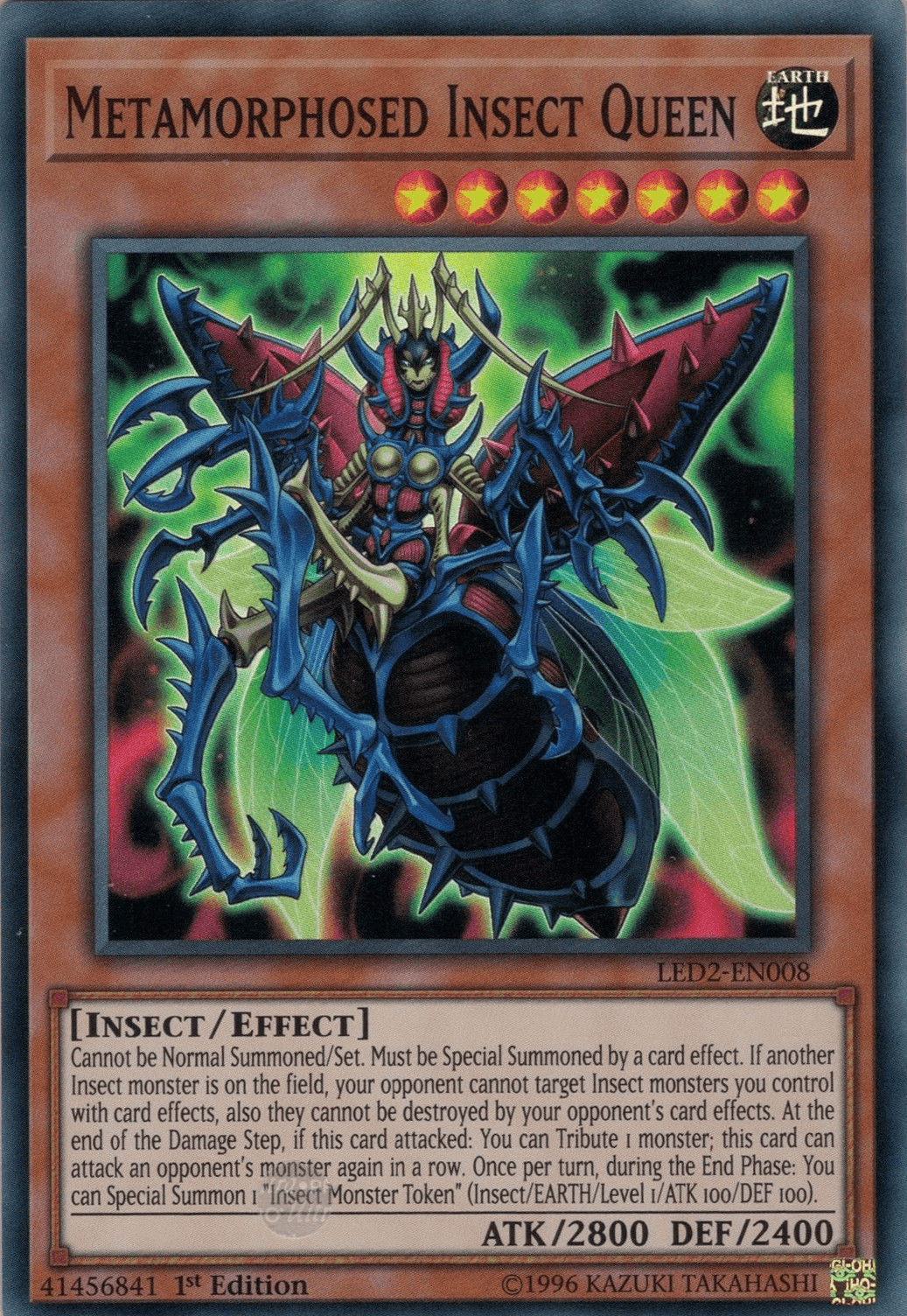 Metamorphosed Insect Queen [LED2-EN008] Super Rare - POKÉ JEUX