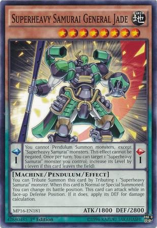 Superheavy Samurai General Jade [MP16-EN181] Common - POKÉ JEUX