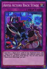Abyss Actors Back Stage [DESO-EN028] Super Rare - POKÉ JEUX