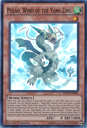 Pulao, Wind of the Yang Zing [MP15-EN086] Super Rare - POKÉ JEUX