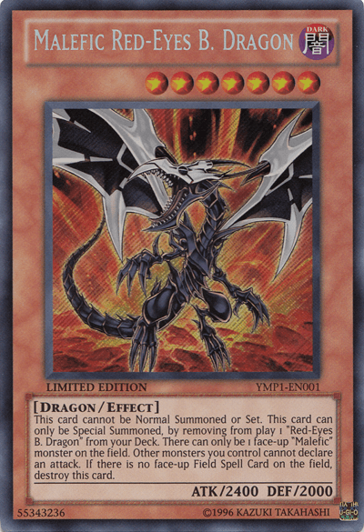 Malefic Red-Eyes B. Dragon [YMP1-EN001] Secret Rare - POKÉ JEUX
