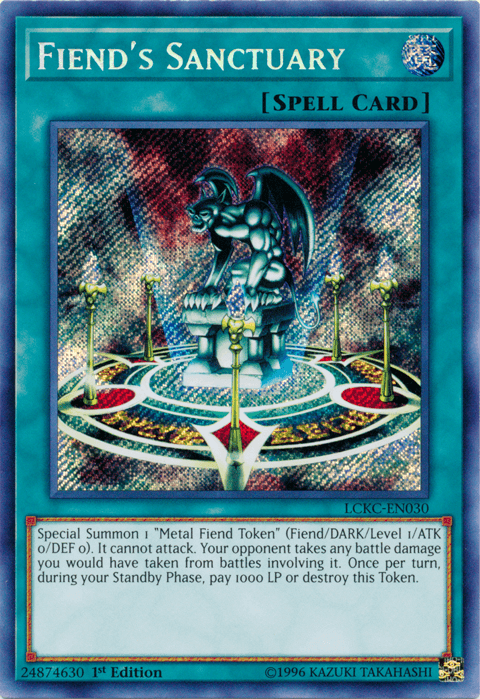 Fiend's Sanctuary [LCKC-EN030] Secret Rare - POKÉ JEUX