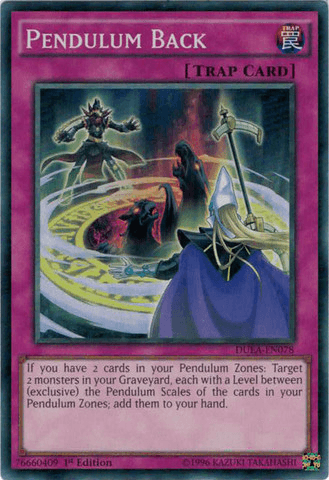 Pendulum Back [DUEA-EN078] Super Rare - POKÉ JEUX