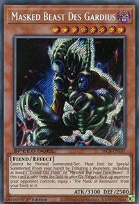 Bête masquée Des Gardius (Secret) [SBCB-EN107] Secret Rare 