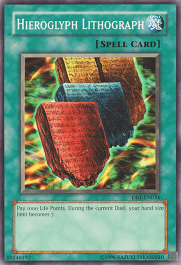 Hieroglyph Lithograph [DR1-EN034] Common - POKÉ JEUX