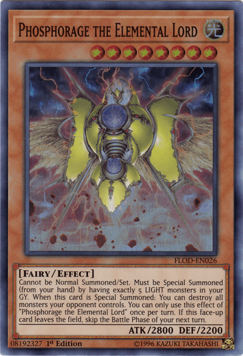 Phosphorage the Elemental Lord [FLOD-EN026] Super Rare - POKÉ JEUX