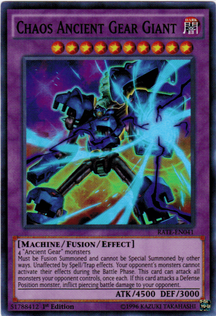 Chaos Ancient Gear Giant [RATE-EN041] Super Rare - POKÉ JEUX