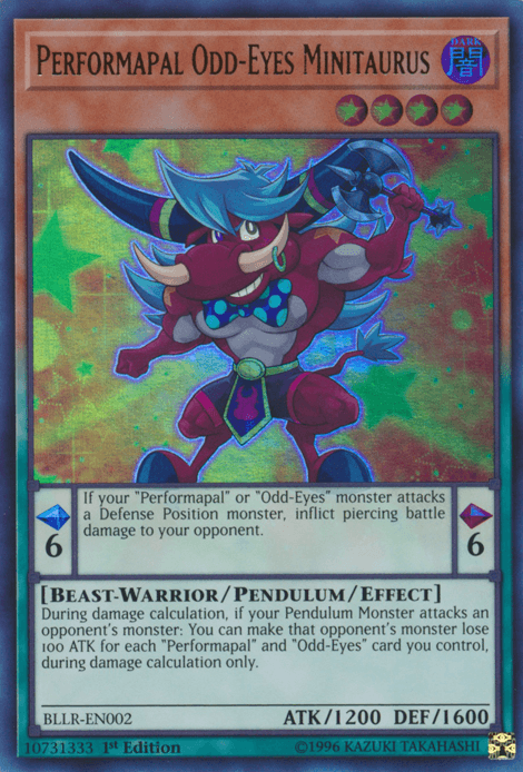 Performapal Odd-Eyes Minitaurus [BLLR-EN002] Ultra Rare - POKÉ JEUX