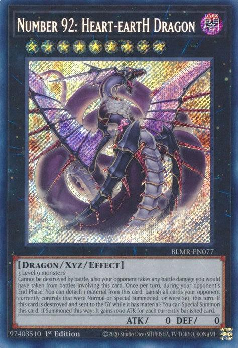 Number 92: Heart-eartH Dragon [BLMR-EN077] Secret Rare - POKÉ JEUX