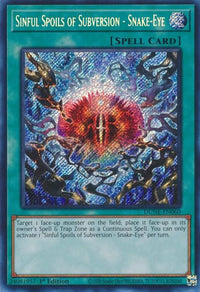 Sinful Spoils of Subversion - Snake-Eye [DUNE-EN060] Secret Rare - POKÉ JEUX