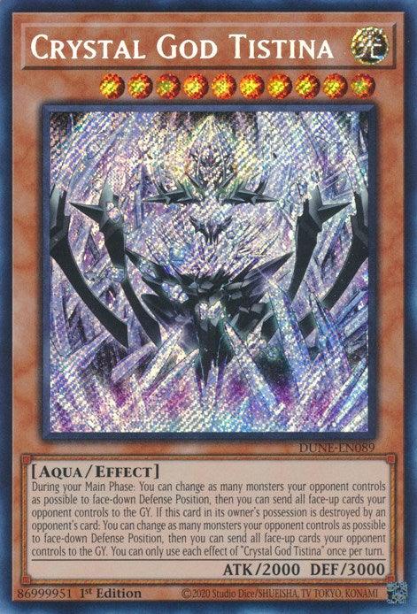 Crystal God Tistina [DUNE-EN089] Secret Rare - POKÉ JEUX