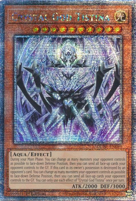 Crystal God Tistina [DUNE-EN089] Quarter Century Secret Rare - POKÉ JEUX