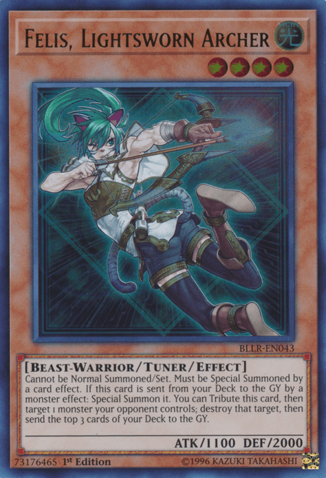Felis, Lightsworn Archer [BLLR-EN043] Ultra Rare - POKÉ JEUX