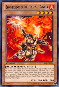 Brotherhood of the Fire Fist - Gorilla [CBLZ-EN023] Rare - POKÉ JEUX
