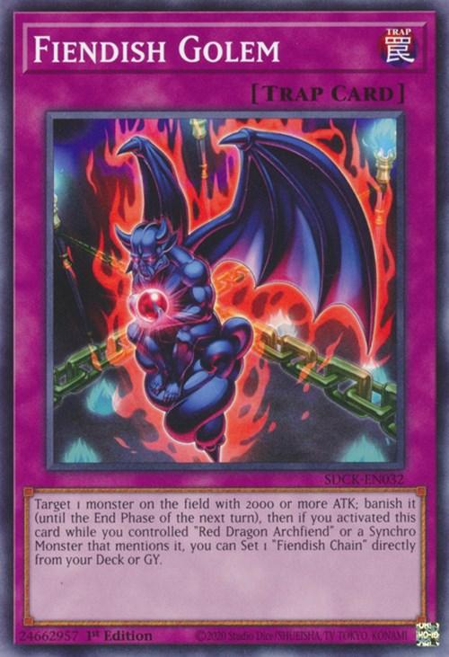 Fiendish Golem [SDCK-EN032] Common - POKÉ JEUX