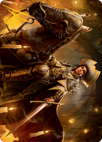 Seasoned Cathar Art Card (Gold-Stamped Signature) [Innistrad: Midnight Hunt Art Series]