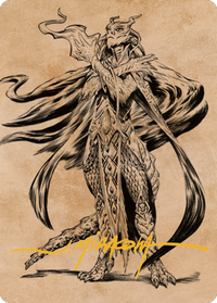 Lozhan, Dragons' Legacy Art Card (Gold-Stamped Signature) [Commander Legends: Battle for Baldur's Gate Art Series]