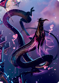 Junji, the Midnight Sky 1 Art Card [Kamigawa: Neon Dynasty Art Series]
